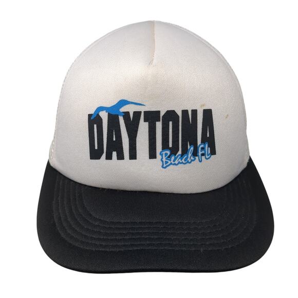 Daytona Beach FL Snapback Trucker Hat Multicolor One Size Adjustable Wings - Picture 1 of 9